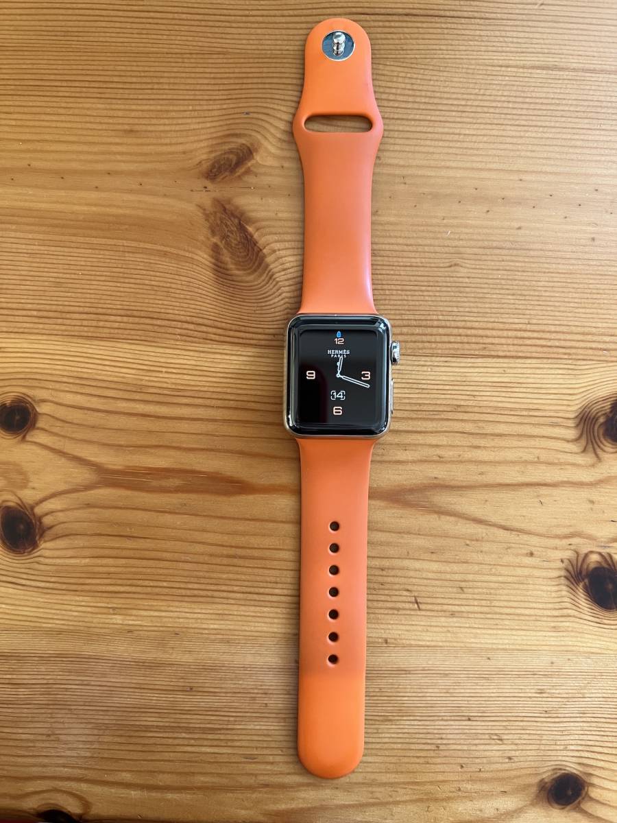 未使用》Apple Watch エルメス オレンジ スポーツ シリコン